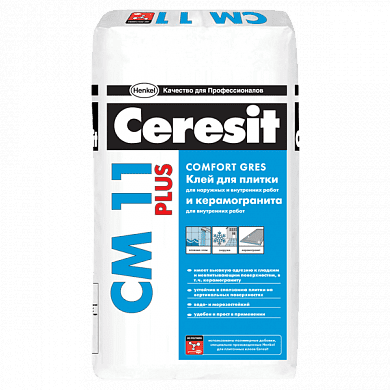 Клей для плитки Ceresit CM 11 Plus, 25 кг