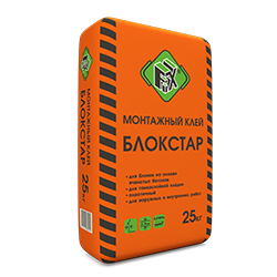 Купить на centrosnab.ru Клей монтажный БЛОКСТАР Fix, 25кг по цене от 175,00 руб.!