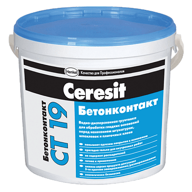Грунтовка бетонконтакт Ceresit CT 19, 15 кг