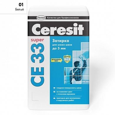 Затирка 2-6мм Ceresit CE 33 S, 25 кг