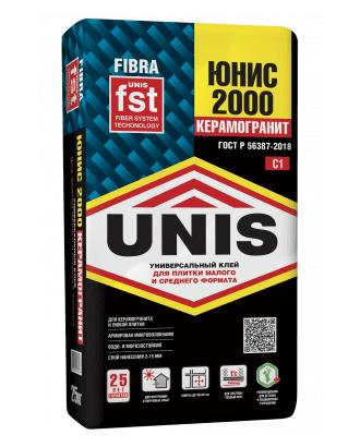 Универсальный клей Юнис 2000 (UNIS), 25 кг