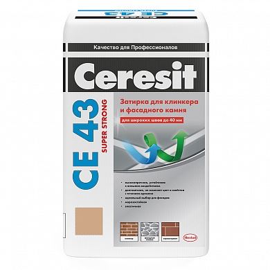 Затирка высокопрочная Ceresit CE 43, 25 кг