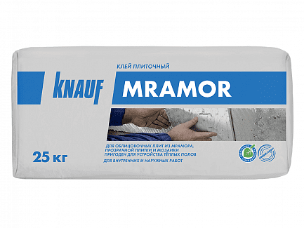 Клей плиточный белый КНАУФ-Мрамор, 25 кг