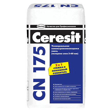 Универсальная самовыравнивающаяся смесь Ceresit CN 175, 25 кг