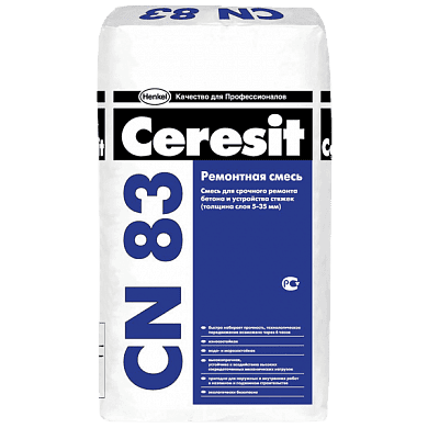 Раствор ремонтный для полов Ceresit CN 83, 25 кг