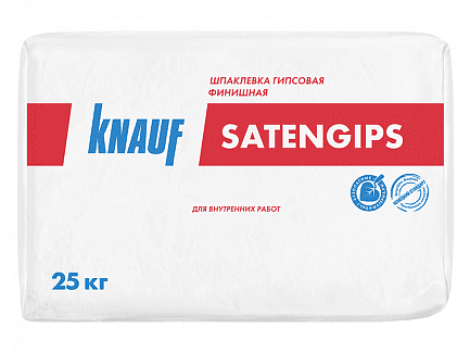 Шпаклевка гипсовая финишная КНАУФ-Сатенгипс, 25 кг