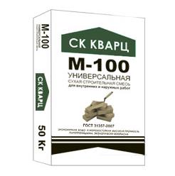 Купить на centrosnab.ru Сухая смесь универсальная М-100 СК Кварц, 50 кг по цене от 153,00 руб.!