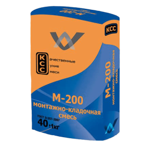 Купить на centrosnab.ru Смесь сухая Монтажно-кладочная М200 КСС (Качественные Сухие Смеси), 40кг по цене от 116,50 руб.!
