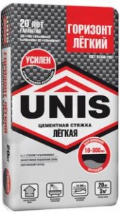 Купить на centrosnab.ru Цементная стяжка Горизонт Легкий (Юнис), 20 кг по цене от 270,00 руб.!