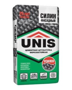 Купить на centrosnab.ru Цементная штукатурка Силин Фасадный (Юнис), 25 кг по цене от 265,00 руб.!