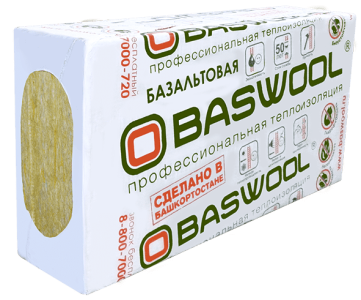 Купить на centrosnab.ru Базальтовый утеплитель минвата Baswool РУФ В 160 1200*600*50мм по цене от 2 682,00 руб.!