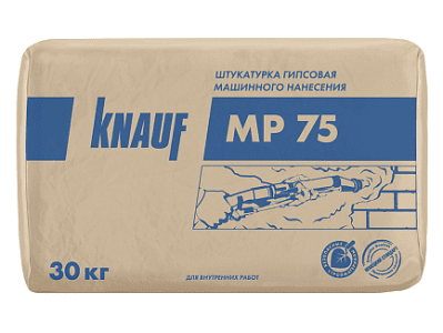 Купить на centrosnab.ru Штукатурка гипсовая машинного нанесения КНАУФ-МП 75, 30 кг по цене от 321,70 руб.!