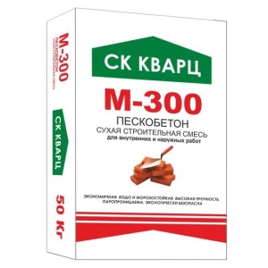 Купить на centrosnab.ru Сухая смесь универсальная М-300 Пескобетон СК Кварц, 50 кг по цене от 181,00 руб.!