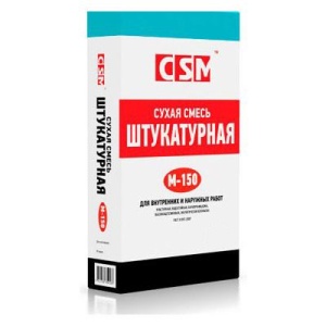 Купить на centrosnab.ru CSM, сухая смесь штукатурная М-150, 40кг по цене от 128,00 руб.!