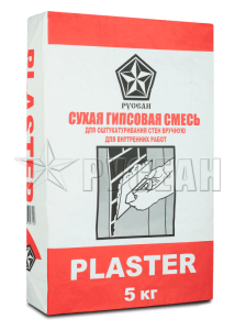 Купить на centrosnab.ru Гипсовая штукатурка Русеан PLASTER , 5кг по цене от 95,00 руб.!