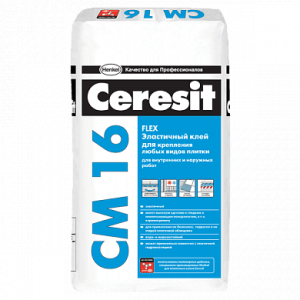 Купить на centrosnab.ru Эластичный клей для плитки Ceresit CM 16, 25 кг по цене от 915,00 руб.!