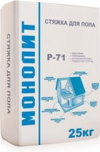 Купить на centrosnab.ru Стяжка для пола Р-71 Монолит, 25 кг по цене от 175,00 руб.!
