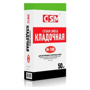 Купить на centrosnab.ru Сухая смесь Кладочная М100 CSM (ЦСМ), 50кг по цене от 141,50 руб.!