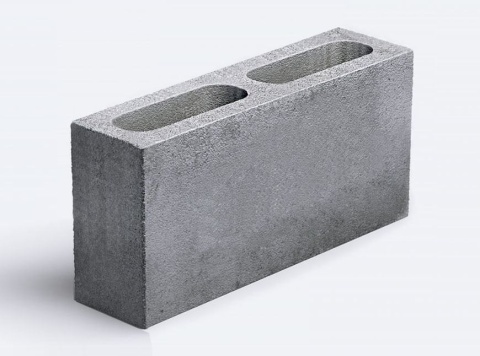 Блок бетонный перегородочный пустотелый КСЛ-ПР-ПС-39-100-F75-1740, 390х90х188мм