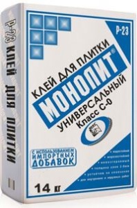 Купить на centrosnab.ru Клей для плитки Универсальный Р-23 Монолит, 14 кг по цене от 93,00 руб.!