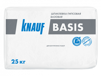 Купить на centrosnab.ru Шпаклевка гипсовая базовая КНАУФ-Базис, 25 кг по цене от 315,00 руб.!