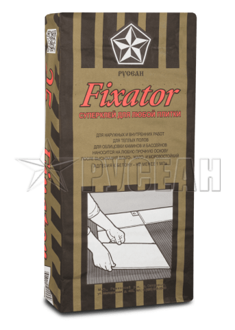 Клей для плитки FIXATOR Русеан, 25 кг