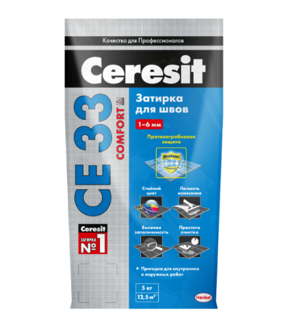Затирка 2-6мм Ceresit CE 33 S, 5 кг