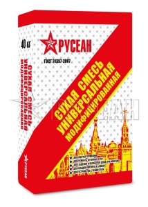 Купить на centrosnab.ru Сухая смесь М150 Универсальная модифицированная Русеан, 40 кг по цене от 215,00 руб.!