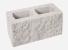 Блок рваный камень 390х190х188 мм (1-сторонний) белый