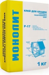 Купить на centrosnab.ru Клей гипсовый для пазогребневых плит Р-17 Монолит, 1 кг по цене от 16,00 руб.!