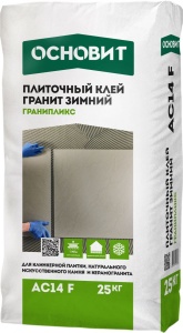 Купить на centrosnab.ru Клей плиточный ОСНОВИТ ГРАНИПЛИКС AC14 F, 25 кг по цене от 780,00 руб.!
