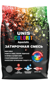 Купить на centrosnab.ru Затирочная смесь UNIS COLORIT (Юнис), 2 кг по цене от 140,00 руб.!
