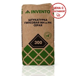Купить на centrosnab.ru Гипсовая штукатурка 300 INVENTO Серая, 30кг по цене от 299,00 руб.!