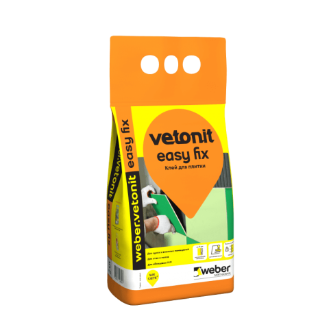 Клей для плитки Vetonit easy fix, 5 кг