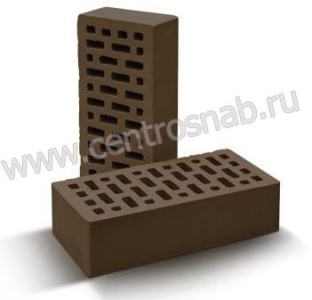 Купить на centrosnab.ru Кирпич лицевой керамический одинарный коричневый М175 ВВКЗ по цене от 14,20 руб.!