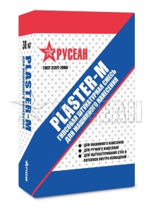 Купить на centrosnab.ru Штукатурная смесь Русеан PLASTER-М, 30кг по цене от 270,00 руб.!