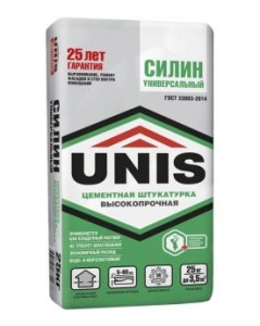 Купить на centrosnab.ru Цементная штукатурка Силин Универсальный (Юнис), 25 кг по цене от 260,00 руб.!