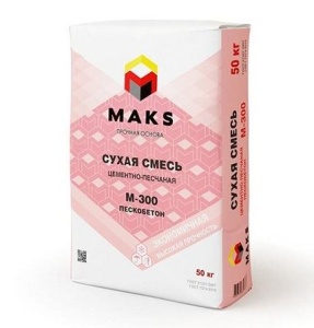 Купить на centrosnab.ru Пескобетон М300, MAKS по цене от 165,00 руб.!