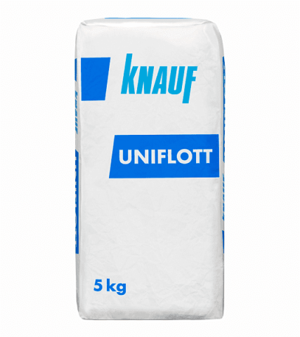 Шпаклевка гипсовая высокопрочная КНАУФ-Унифлот, 5 кг