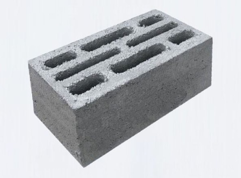Блок бетонный восьмищелевой СКЦ-1ЛГ, 390х190х188мм