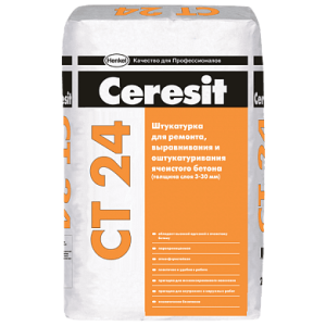 Купить на centrosnab.ru Штукатурка для ячеистого бетона Ceresit CT 24, 25 кг по цене от 468,00 руб.!